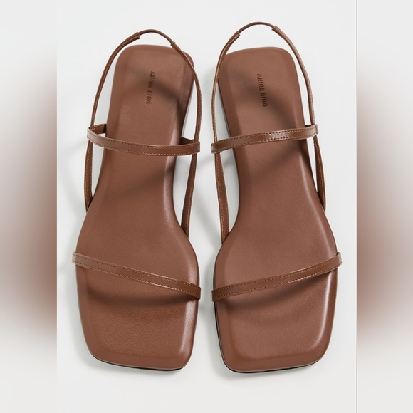 Anine Bing Hilda Cognac Flat Sandals 38 - Picture 5 of 7